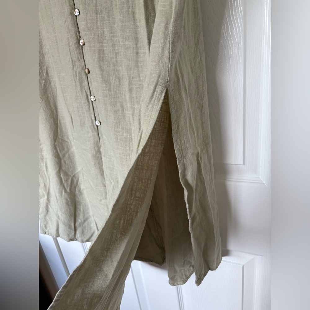 ZARA LINEN SHIRT DRESS
Color : LIGHT KHAKI * Size : S - Picture 8 of 8